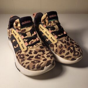 Adidas Unisex Child Racer TR21 Shoes Size 11 Leopard Print
